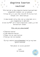Voorbeeld - Dagritme kaarten (neutraal/beige) - Pagina 1