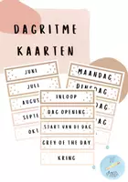 Voorbeeld - Dagritme kaarten (neutraal/beige) - Voorblad