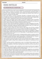 Vista previa - Hojas de trabajo - Comprensiones lectores_Edad Media - página 1