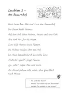 Vorschau - Arbeitsblätter - Leseblätter Schreibschrift 2.Klasse (inkl. Leseaufgaben) - Seite 3