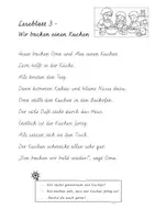 Vorschau - Arbeitsblätter - Leseblätter Schreibschrift 2.Klasse (inkl. Leseaufgaben) - Deckblatt