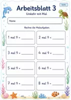 Vorschau - Arbeitsblätter - Geteilt durch 9 | Mathematik Klasse 2 | 7 Arbeitsblätter als PDF - Seite 3