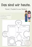 Vorschau - Arbeitsblätter - Das sind wir heute - Klassenpuzzle Steckbrief - Deckblatt