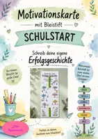 Vorschau - Arbeitsblätter - Motivationskarte zum Schulstart - Begrüßungsgeschenk Bleistift - Deckblatt