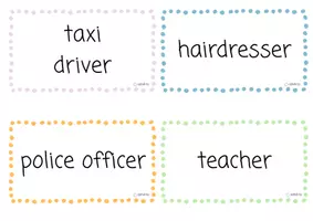Vorschau - Präsentationen/Tafelbilder - Englisch | Jobs |Tafelbilder | Klasse 3-4 - Seite 1