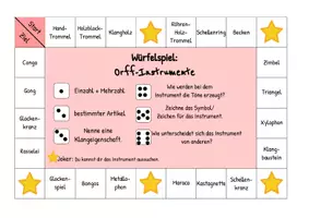 Vorschau - Spiele - wachsendes Materialpaket - Musik - Würfelspiele - Deckblatt