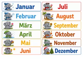 Vorschau - Präsentationen/Tafelbilder - Kalender - Elefantenklasse - Klassentier Elefant - Seite 3