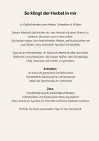 Vorschau - Aufgabenkarten - Gefühlskarten So klingt der Herbst (Reflektieren, Nachdenken, Zeichnen) - Seite 1