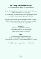 Vorschau - Aufgabenkarten - Gefühlskarten So klingt der Winter (Reflektieren, Nachdenken, Zeichnen) - Seite 1