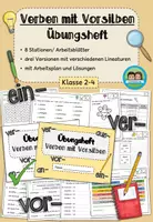Vorschau - Arbeitsblätter - Verben mit Vorsilben - Übungsheft (Klasse 2-4) - Deckblatt