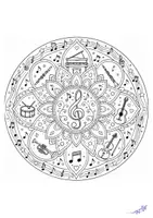 Vorschau - Mal- und Bastelvorlagen - Mandalas für den Musikunterricht - Seite 3