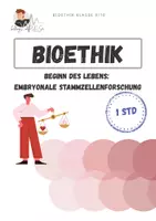 Vorschau - Arbeitsblätter - Stammzellenforschung | Ethische Fragen zu Beginn des Lebens | Bioethik - Deckblatt