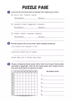 Vorschau - Arbeitsblätter - Back to School Word Search + Vocabulary Quiz - Seite 3