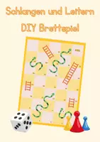 Vorschau - Spiele - DIY Brettspiel Schlangen und Leitern - Deckblatt