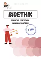 Vorschau - Stationenlernen - Ethische Positionen zum Lebensbeginn | Bioethik - Deckblatt