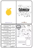 Vista previa - Tarjetas / Manipulativos - Pasaporte emocional - página 1