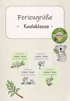Vorschau - Poster - Koalaklasse: Feriengrüße (Kl. 1-4) - Deckblatt