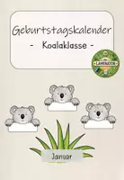 Vorschau - Poster - Koalaklasse: Geburtstagskalender (Kl. 1-4) - Deckblatt