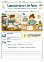 Vorschau - Arbeitsblätter - Ferienlernen und Schulstart Materialpaket Klasse 5 bis 6 - Seite 1