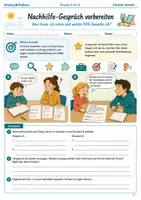 Vorschau - Arbeitsblätter - Nachhilfe Gespräch Arbeitsheft Klasse 5 bis 6 - Deckblatt