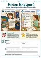 Vorschau - Arbeitsblätter - Ferien Endspurt Arbeitsheft Klasse 5 bis 6 - Deckblatt