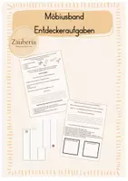 Vorschau - Arbeitsblätter - Möbiusband Entdeckeraufgabe, Kopiervorlage und Lösungsvorschläge - Deckblatt