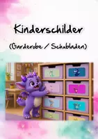 Vorschau - Anderer Materialtyp - Kinderschilder für Garderobe, Schubladen & Klassenorganisation - Deckblatt