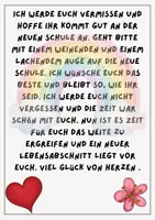 Vorschau - Poster - Abschiedsbrief 4.Klasse - Seite 1
