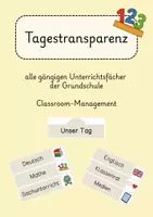 Vorschau - Bildkarten - Tagestransparenz für Stundenplan Klassenleitung - Deckblatt