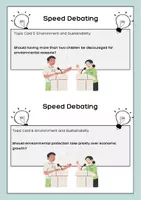 Vorschau - Spiele - Speed Debating Topic Cards & Evaluation Sheet - Seite 2