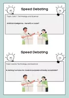 Vorschau - Spiele - Speed Debating Topic Cards & Evaluation Sheet - Seite 3