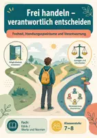Vorschau - Arbeitsblätter - Frei handeln – verantwortlich entscheiden – Ethik & Werte und Normen, Klasse 7–8 - Seite 1