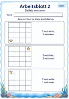 Vorschau - Arbeitsblätter - Wege im Gitter Klasse 2 | Mathematik Klasse 2 | 7 Arbeitsblätter als PDF - Seite 2