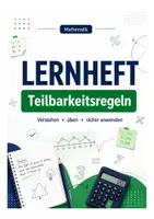 Vorschau - Arbeitsblätter - Teilbarkeitsregeln Klasse 5/6 – Lernheft mit Übungen und Lösungen - Deckblatt