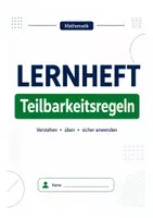 Vorschau - Arbeitsblätter - Teilbarkeitsregeln Klasse 5/6 – Lernheft mit Übungen und Lösungen - Seite 1