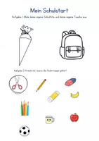 Vorschau - Arbeitsblätter - Mein erster Schultag-Klasse 1 - Deckblatt