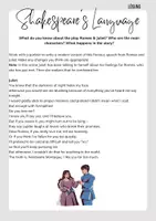 Vorschau - Arbeitsblätter - Shakespeare's Language_Romeo & Juliet task sheet 1 + 2 - Seite 3