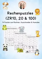 Vorschau - Arbeitsblätter - 14 Rechenpuzzles im ZR 10, 20 & 100 - Klasse 1&2 - Deckblatt