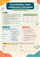 Vorschau - Arbeitsblätter - Datenbanken verstehen und sicher schützen – Informatik & ITG, Klasse 8 - Seite 2