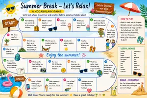 Vorschau - Spiele - Summer Break – Let’s Relax! | Englisch-Brettspiel zur Wiederholung vor den Sommerferien | Vocabulary Game | Klasse 7-9 - Seite 2