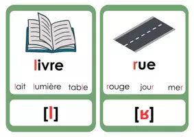 Vista previa - Tarjetas / Manipulativos - flashcards in multicolor - Modal sounds FR - página 2