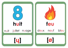 Vista previa - Tarjetas / Manipulativos - flashcards in multicolor - Modal sounds FR - página 3