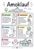 Vorschau - Arbeitsblätter - Lernposter + Arbeitsblätter zum Thema "Amoklauf" + Lösung & MP3 + Mindmap + Infografik - Deckblatt