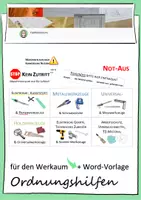 Vorschau - Poster - Ordnungshilfen für den Werkraum - mit Word-Dateivorlage - Deckblatt