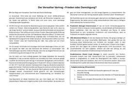 Vorschau - Stundenentwürfe - Unterrichtseinheit: Der Versailler Vertrag - Seite 2