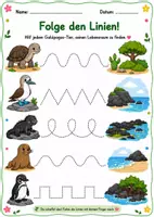 Vista previa - Galápagos Ausdruckbare Lernblätter für Kindern - página 3