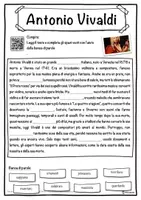 anteprima - Esercizi - Antonio Vivaldi – Scheda: testo con spazi vuoti, comprensione all'ascolto e crucipuzzle - Pagina 1