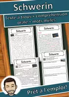 Aperçu - Inclusion - Schwerin – Fiche : texte à trous, compréhension orale et mots mêlés - Page de couverture