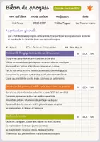 Aperçu - Outils du professeur - Bilan de Progrès Évaluation Maternelle Grande Section Document Beige Coloré Simple - Page de couverture