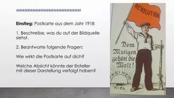 Vorschau - Stundenentwürfe - Unterrichtsreihe: Deutschland und Europa nach dem Ersten Weltkrieg - Seite 1